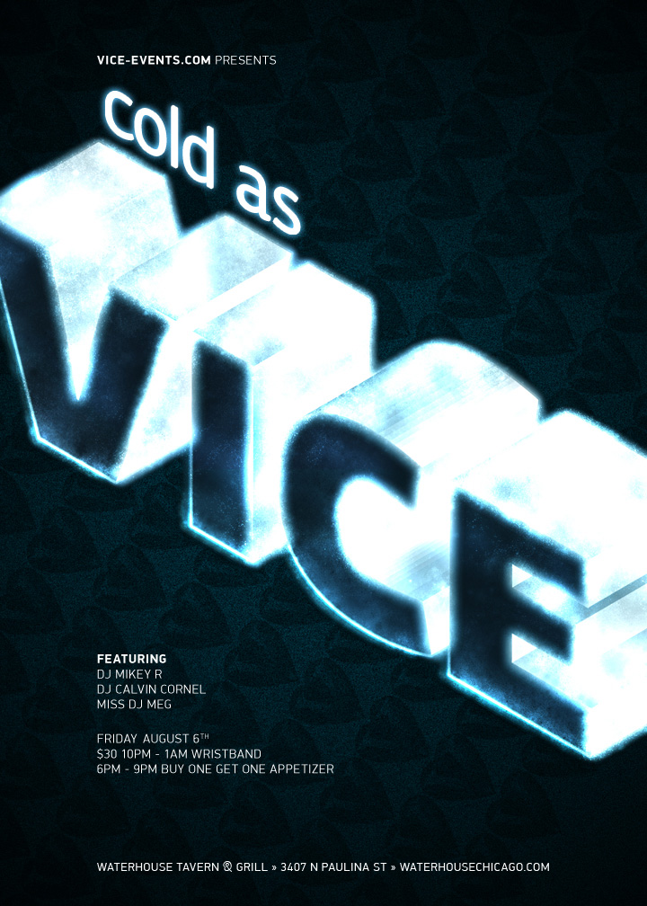 Cold as Vice Event Poster