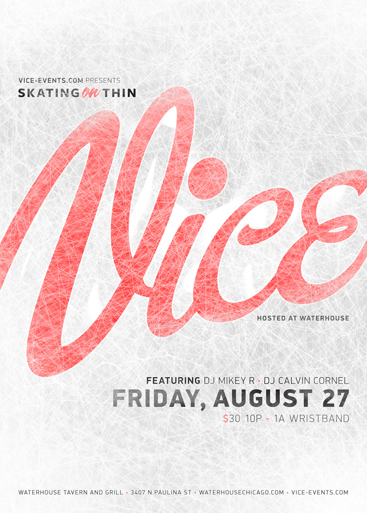 Skating on Thin Vice Event Poster